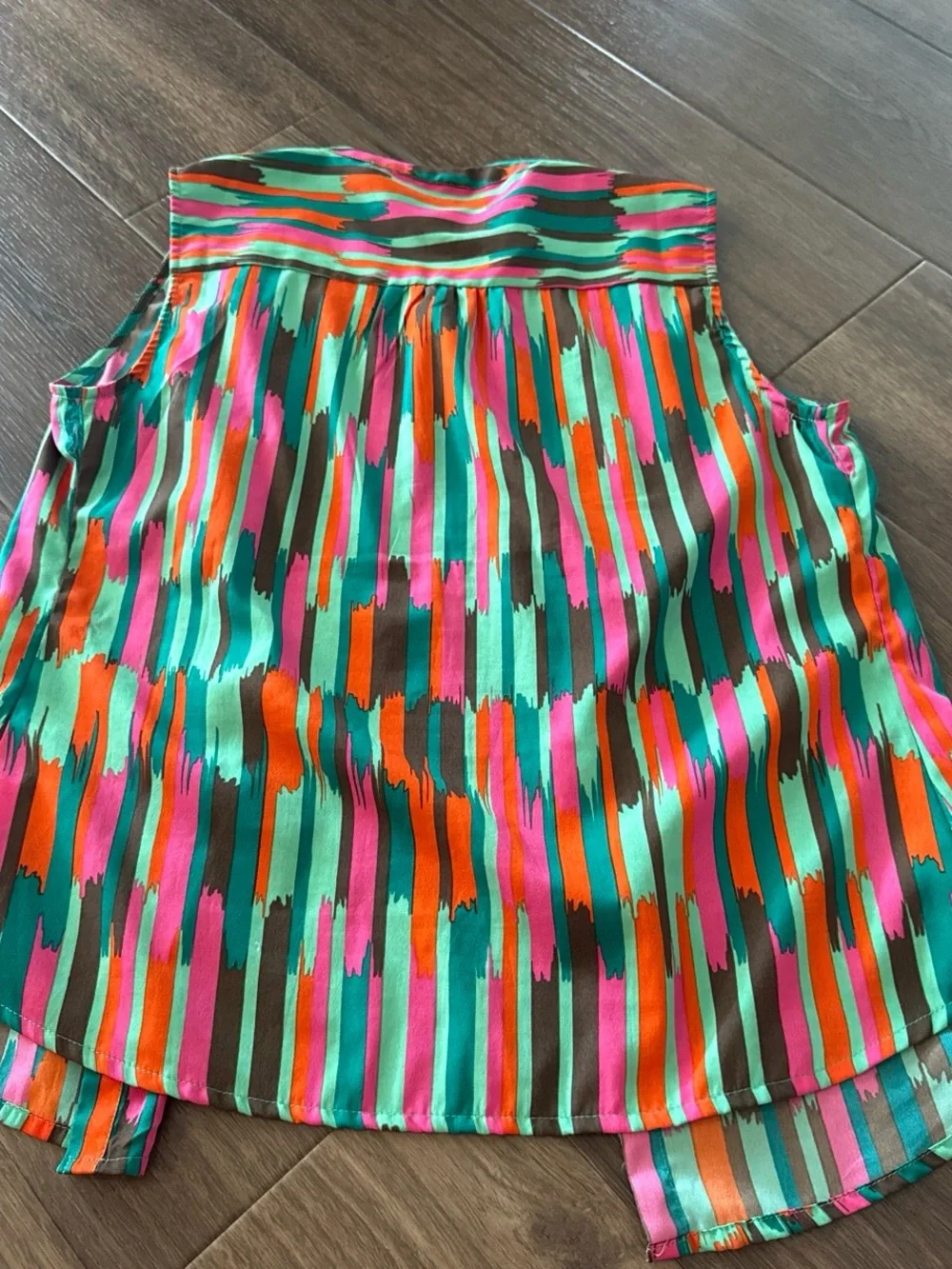 Banana Republic Multicolor Brushstroke Stripe Blouse - Picture 3 of 3